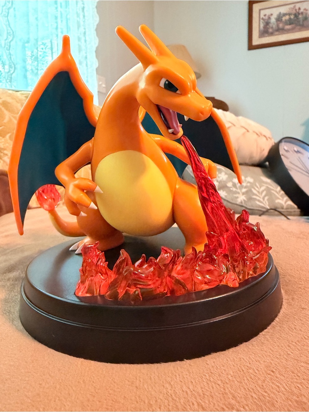 Pokemon Center Charizard Flamethrower Figure 2024 Official Nintendo Statue 6.5